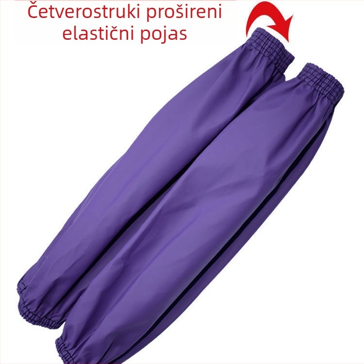 Kožni rukav za podlakticu - vodootporan i otporan na ulje, produženi PU premaz, za odrasle, unisex, kuhinjska rad