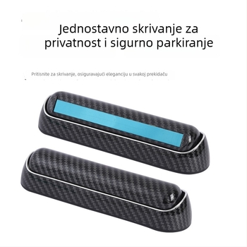 Skriveni ukrasni pločica za parkiranje autom – privremena pločica za pomicanje registra (Tip: Skriveno; Materijal: Drugo; Marka: Drugo; Prilagodba: Ne)