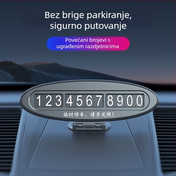 Skrivena tablica za premještanje automobila – Model J3, plastika, otisnuto logo, prilagodljivo