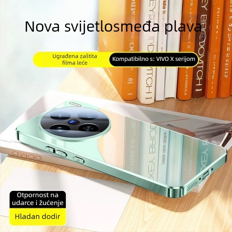 Kućište Vivo X200S s oglednim staklom, ultra tanko, puna zaštita, otpornost na padove, poboljšano odavanje topline