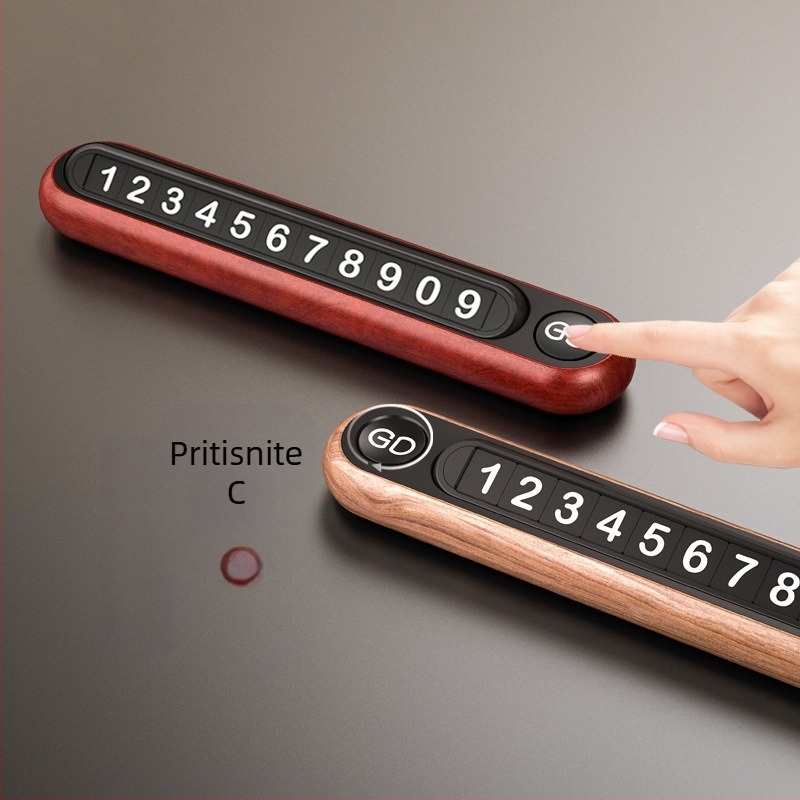 Drveni znak za parkiranje, poklon s prilagođenim logom, fosforescirajući, DIY tablica za premještanje automobila s telefonskim brojem