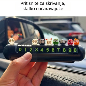 Mengya crtani znak za parkiranje auta, plastični materijal, model 045, veličina 13×3 cm, prilagodljiv