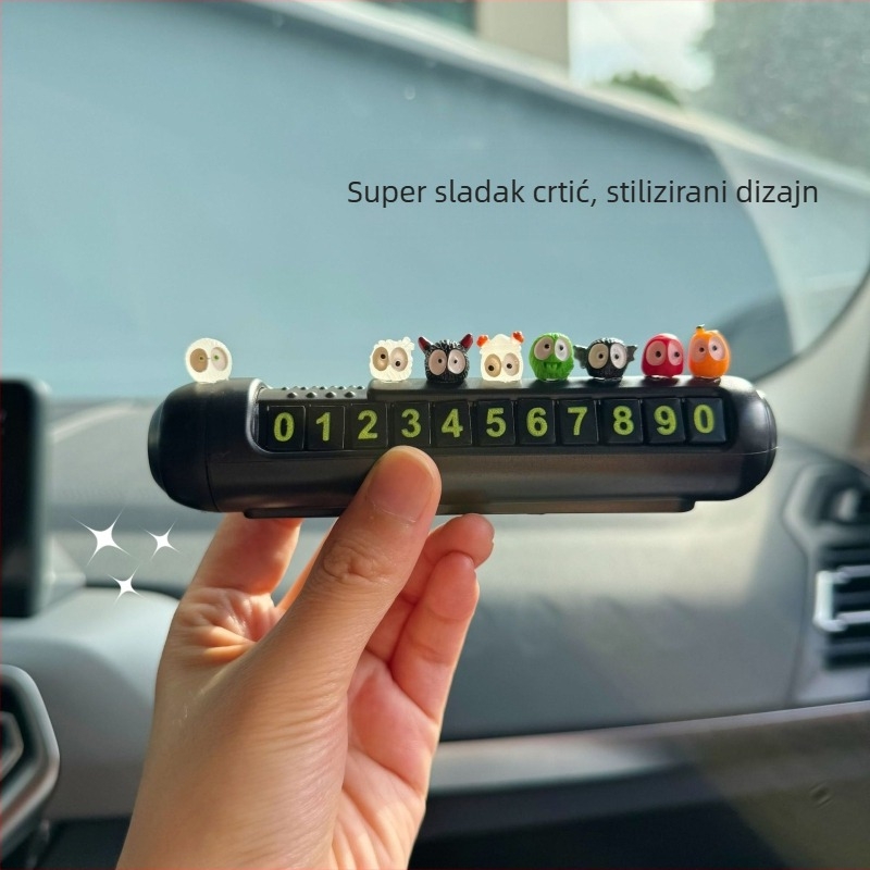 Mengya crtani znak za parkiranje auta, plastični materijal, model 045, veličina 13×3 cm, prilagodljiv
