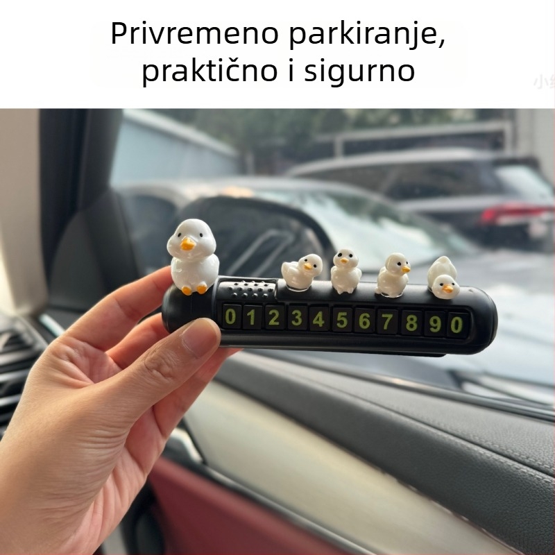 Mengya crtani znak za parkiranje auta, plastični materijal, model 045, veličina 13×3 cm, prilagodljiv