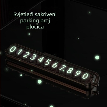 Privremena kartica za parkiranje automobila, Bochi plastika, Skriveni tip, Model Make-up, Bez logotipa