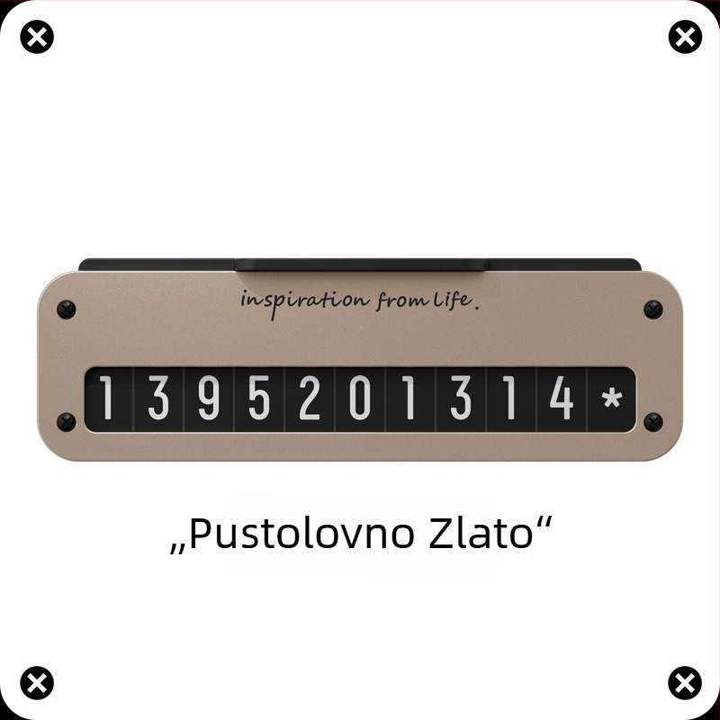 Skrivena ploča za parkiranje automobila s brojem – metalna, model 202305061928, moguć ispis logotipa, prilagodljivo