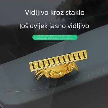 Chiweng metalni skriveni auto ukras – Privjesak za privremenu parkirnu ploču i premještanje registarske ploče, bez prilagodbe