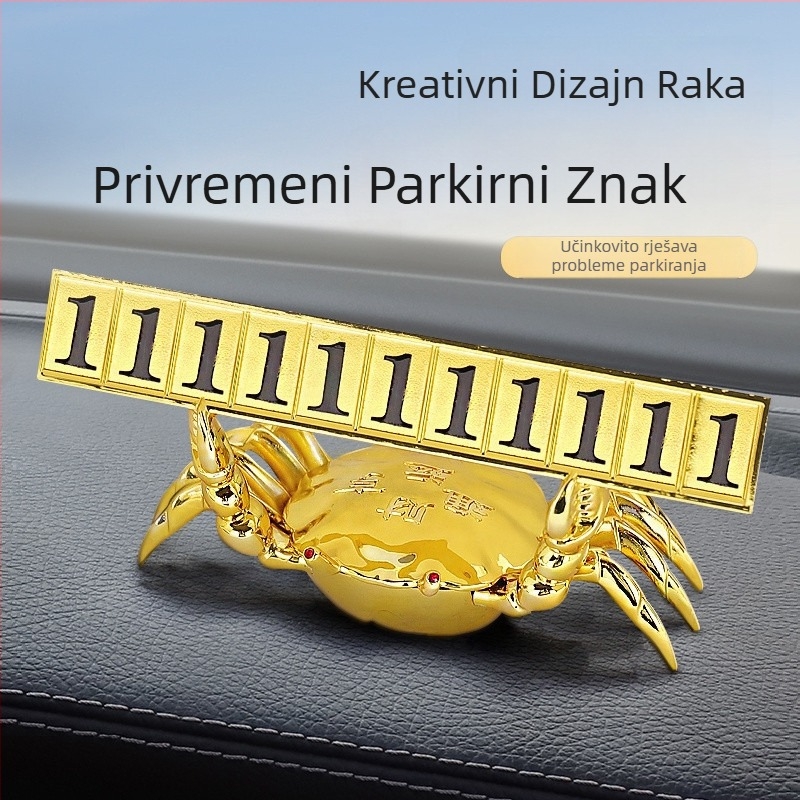 Chiweng metalni skriveni auto ukras – Privjesak za privremenu parkirnu ploču i premještanje registarske ploče, bez prilagodbe