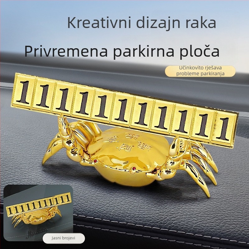 Chiweng metalni skriveni auto ukras – Privjesak za privremenu parkirnu ploču i premještanje registarske ploče, bez prilagodbe