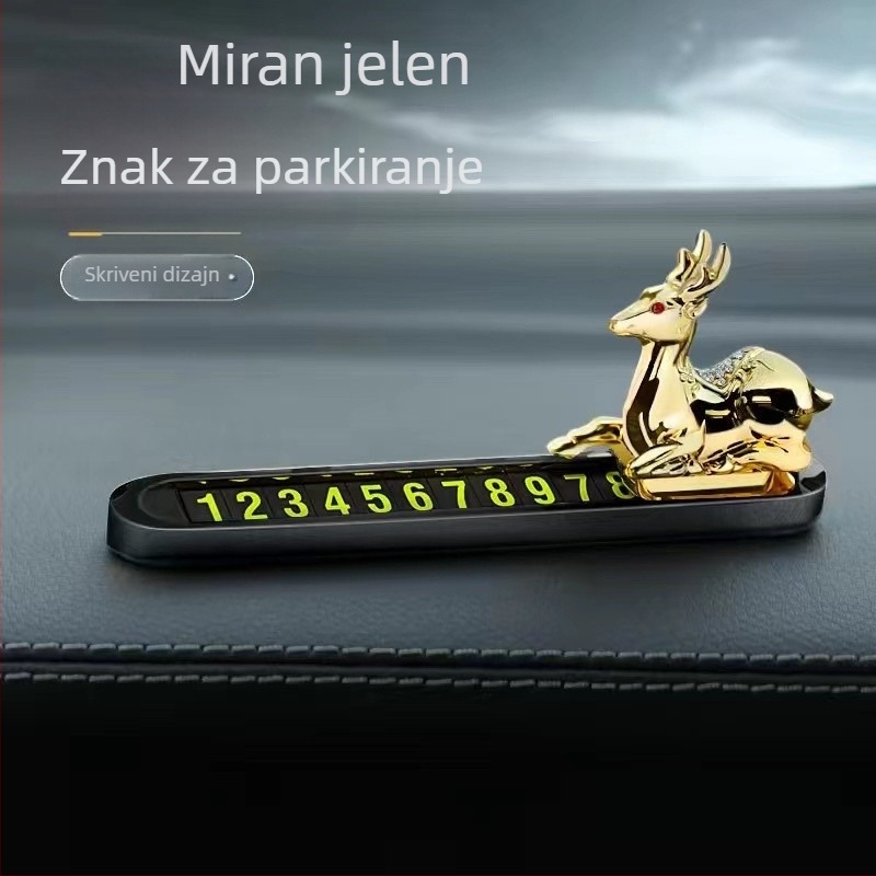 Chiweng metalni skriveni auto ukras – Privjesak za privremenu parkirnu ploču i premještanje registarske ploče, bez prilagodbe