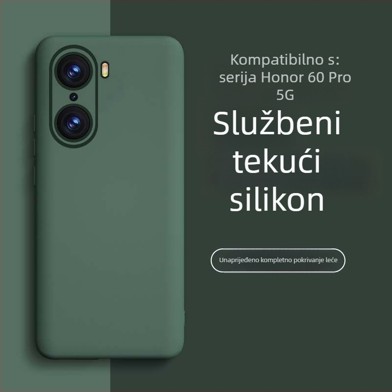 Kućište za HONOR 60 Pro od tekućeg silikona – otporno na habanje, padove, otiske prstiju, premaz spreja