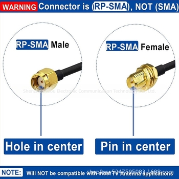 Teo RG174 RP-SMA antena produžni kabel, RP-SMA muški/ženski konektor, 50 ohm, 5 dBi, SWR ≤ 1.5