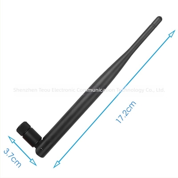 2.4/5/5.8 GHz dvopojasna Glue Stick antena, 6 dBi dobitka, izlazna impedancija 75 Ω, SWR ≤ 1.5