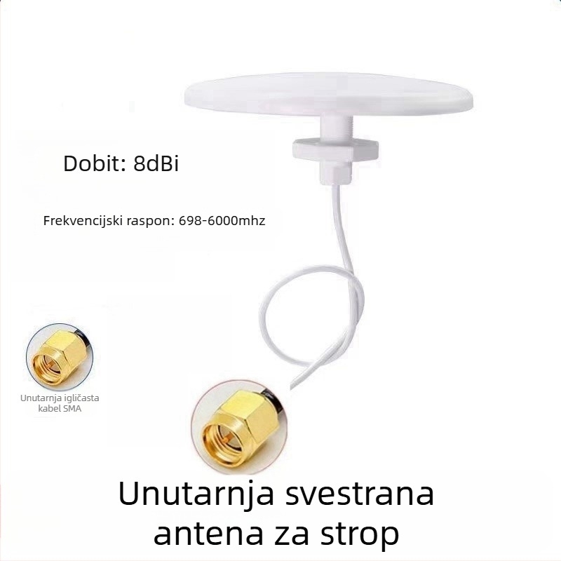 Unutarnja stropna antena, cijeli opseg, omnidirekcijska, 4G/5G, jednostruka polarizacija