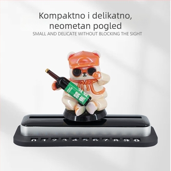 Dekoracija za ploču s medvjedićem - plastika, model TC-230, ispis logotipa, prilagodba dostupna