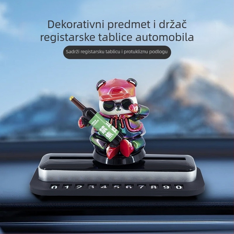 Dekoracija za ploču s medvjedićem - plastika, model TC-230, ispis logotipa, prilagodba dostupna