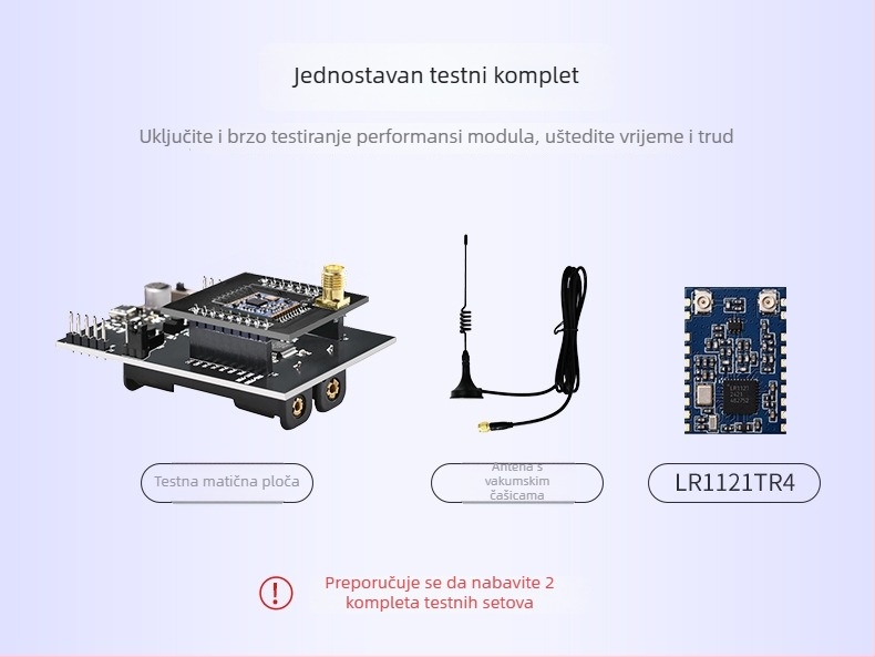 LoRa transceiver modul LR1121, dvopojasni 433MHz/2,4GHz, LoRaWAN IoT, dimenzije 23×15,8 mm
