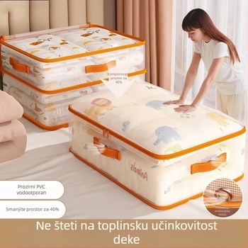 Torba za pohranu deke, PET+PE materijal, stil ručne torbe, višestruka upotreba za spavaću sobu i putovanja, japanski stil