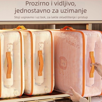 Torba za pohranu deke, PET+PE materijal, stil ručne torbe, višestruka upotreba za spavaću sobu i putovanja, japanski stil