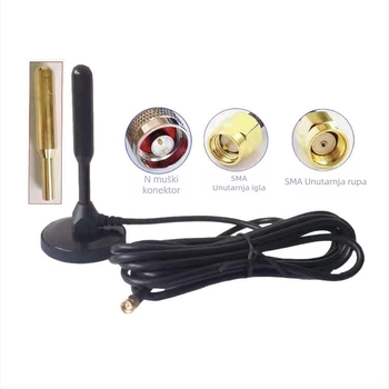 GSM 4G/3G IoT antena za automat za prodaju s bakrenom šipkom i usisnom čašom, auto GPRS antena