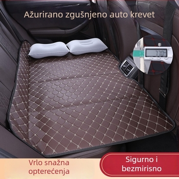 Stražnja automobilska podloga za spavanje — sklopiva, umjetna koža, model X0622111546, težina 3 kg, nosivost 60 kg
