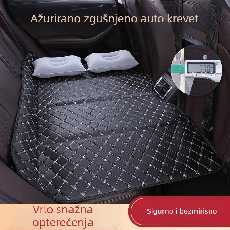 Stražnja automobilska podloga za spavanje — sklopiva, umjetna koža, model X0622111546, težina 3 kg, nosivost 60 kg