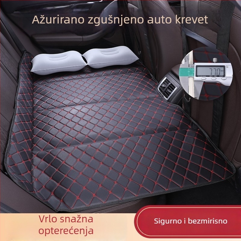 Stražnja automobilska podloga za spavanje — sklopiva, umjetna koža, model X0622111546, težina 3 kg, nosivost 60 kg