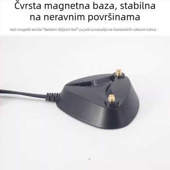 Antena za mrežnu karticu routera, 2,4/5,8 GHz, s usisnom čašom, WiFi 6/7, antena u obliku ljepilne štapice, kompatibilna s 4G/5G