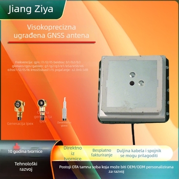 GNSS antena modul s keramičkim kućištem, ugrađen, višefrekvencijska podrška GPS/GLONASS/BeiDou/Galileo/QZSS/IRNSS, visoka preciznost pozicioniranja