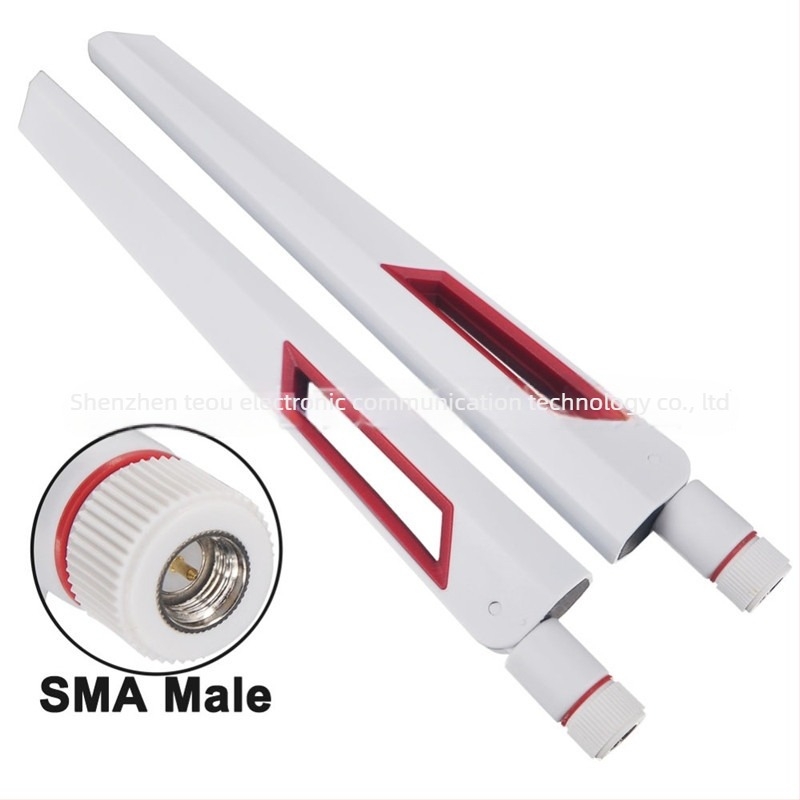 Dual-band WiFi antena za usmjerivače — 2.4/5/5.8 GHz, visok dobitak, kroz zid, SMA konektor, SWR ≤ 1.2