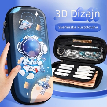 Capybara 3D kutija za olovke, tri sloja, vodootporna, platno