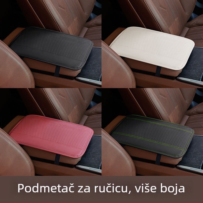 Kožni jastučić za naslon za ruku automobila, univerzalna prilagodba, prilagodljiv