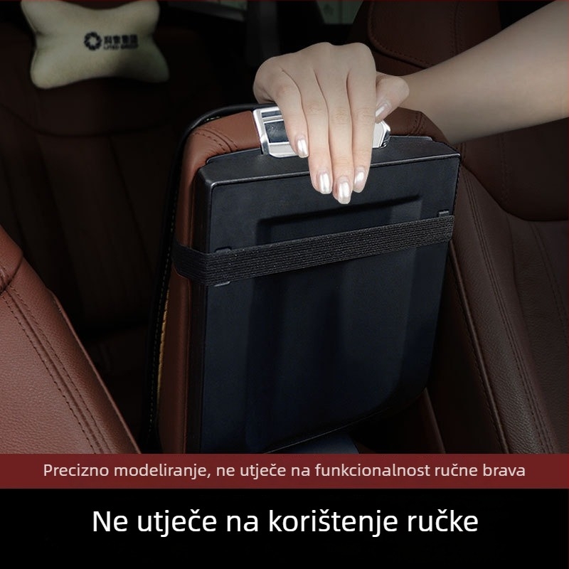 Kožni jastučić za naslon za ruku automobila, univerzalna prilagodba, prilagodljiv