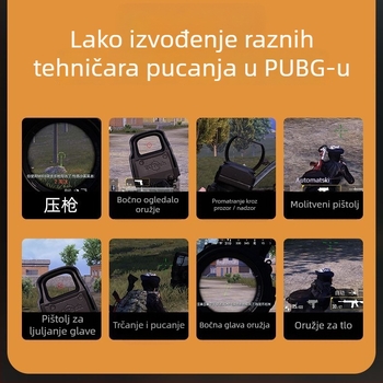 Bežični kontroler za tablet sa šest prstiju – automatsko ispaljivanje, potisak snage, ABS+PC, 1 igrač, kompatibilan s iPhoneom i Androidom