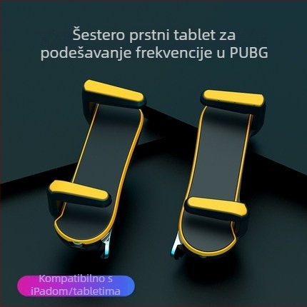 Bežični kontroler za tablet sa šest prstiju – automatsko ispaljivanje, potisak snage, ABS+PC, 1 igrač, kompatibilan s iPhoneom i Androidom
