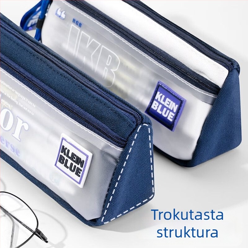 Klein neseser za olovke za učenike – velika zapremina, platno, unisex, Ins stil