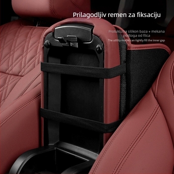 Kožna podloška za naslon za ruku u automobilu, univerzalna, s mogućnošću prilagodbe, šifra proizvoda 118