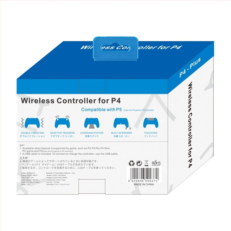 Bežični kontroler za igranje T28 USB-C s vibracijom, za PC i PS4