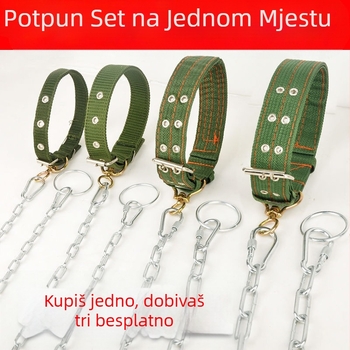 Xiaoju metalni lanac za pse, povodac i ogrlica — lančići i užad za kućne ljubimce