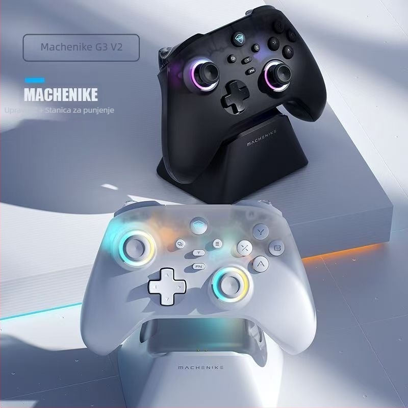 G3V2 trostruko bežični game controller s Bluetoothom i USB-C-jem, Hall senzor joystick i okidač za PC