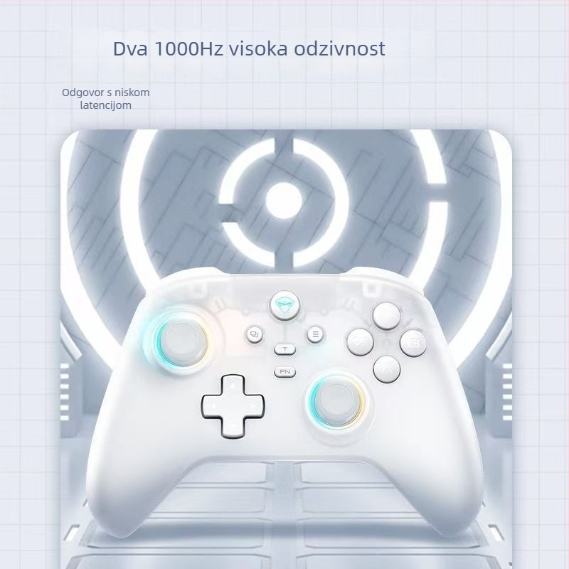 G3V2 trostruko bežični game controller s Bluetoothom i USB-C-jem, Hall senzor joystick i okidač za PC