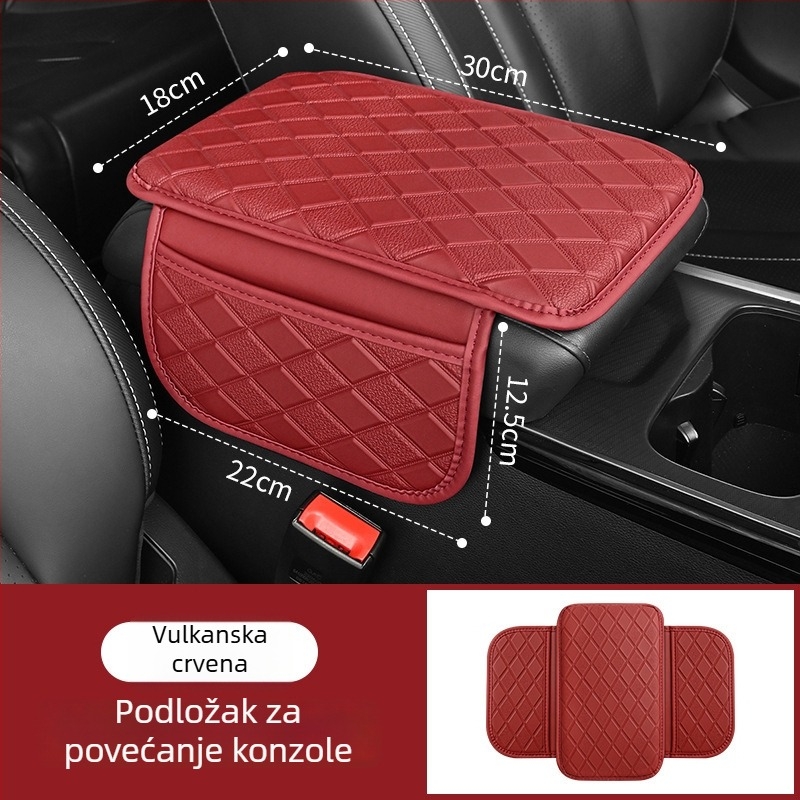 Kožna torbica za pohranu uz naslonjač automobila — pojačana podloga naslona, univerzalna primjena