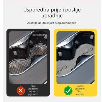 Bežični punjač za automobil i podloga za središnju konzolu za 25 modela Hiace 06EV – dodaci za unutarnje uređenje s držačima za čaše