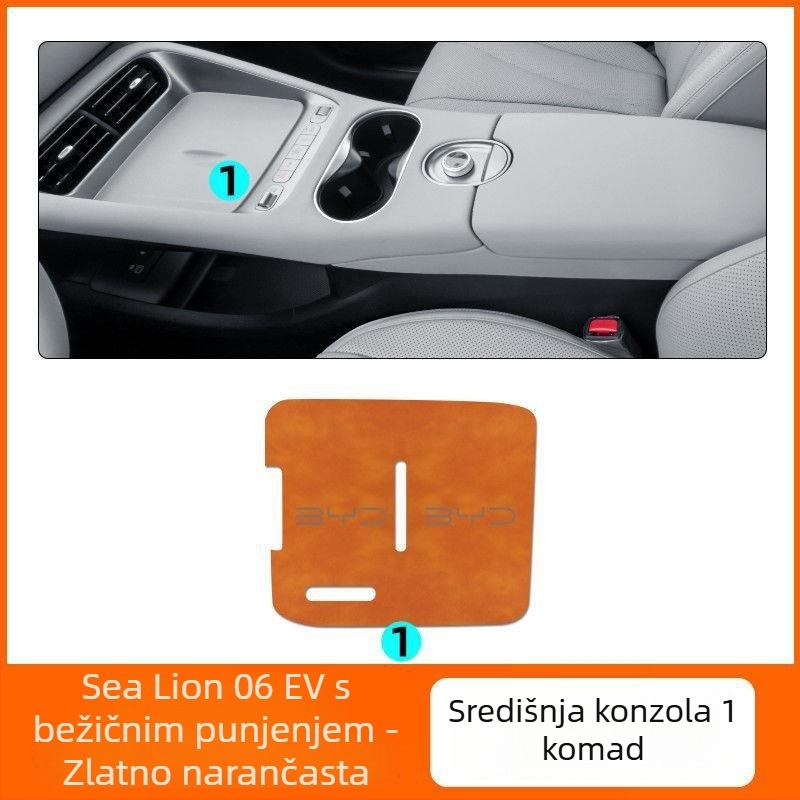 Bežični punjač za automobil i podloga za središnju konzolu za 25 modela Hiace 06EV – dodaci za unutarnje uređenje s držačima za čaše