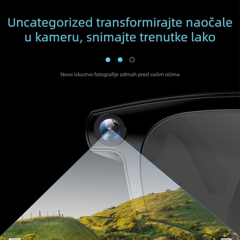 Pametne naočale s kamerom za HD fotografije i video, AI prepoznavanje s prijevodom u realnom vremenu, dodirni i glasovni način aktiviranja