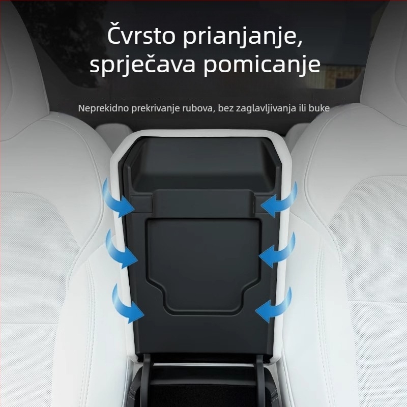 Zaštitni poklop za pretinac naslona za ruku Tesla Model 3/Y – unutarnji dekorativni dodatak