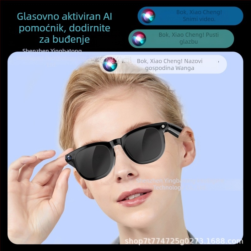 CY01 AI pametne naočale, 800W HD kamera, prijevod slika, snimanje videa, pozivi i fotografija
