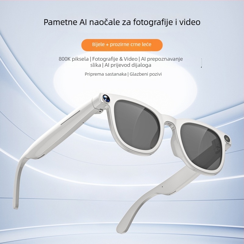 V3 pametne naočale: 8MP kamera, AI prijevod, Prepoznavanje objekata, Bluetooth pozivi, 2GB RAM
