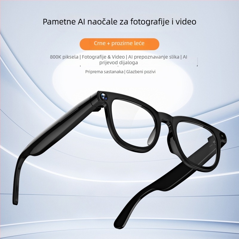 V3 pametne naočale: 8MP kamera, AI prijevod, Prepoznavanje objekata, Bluetooth pozivi, 2GB RAM