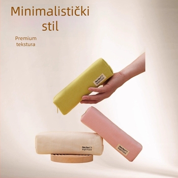 Ash Velvet torbica za olovke s proširivim kapacitetom, unisex, za osnovnu školu, proljeće 2025